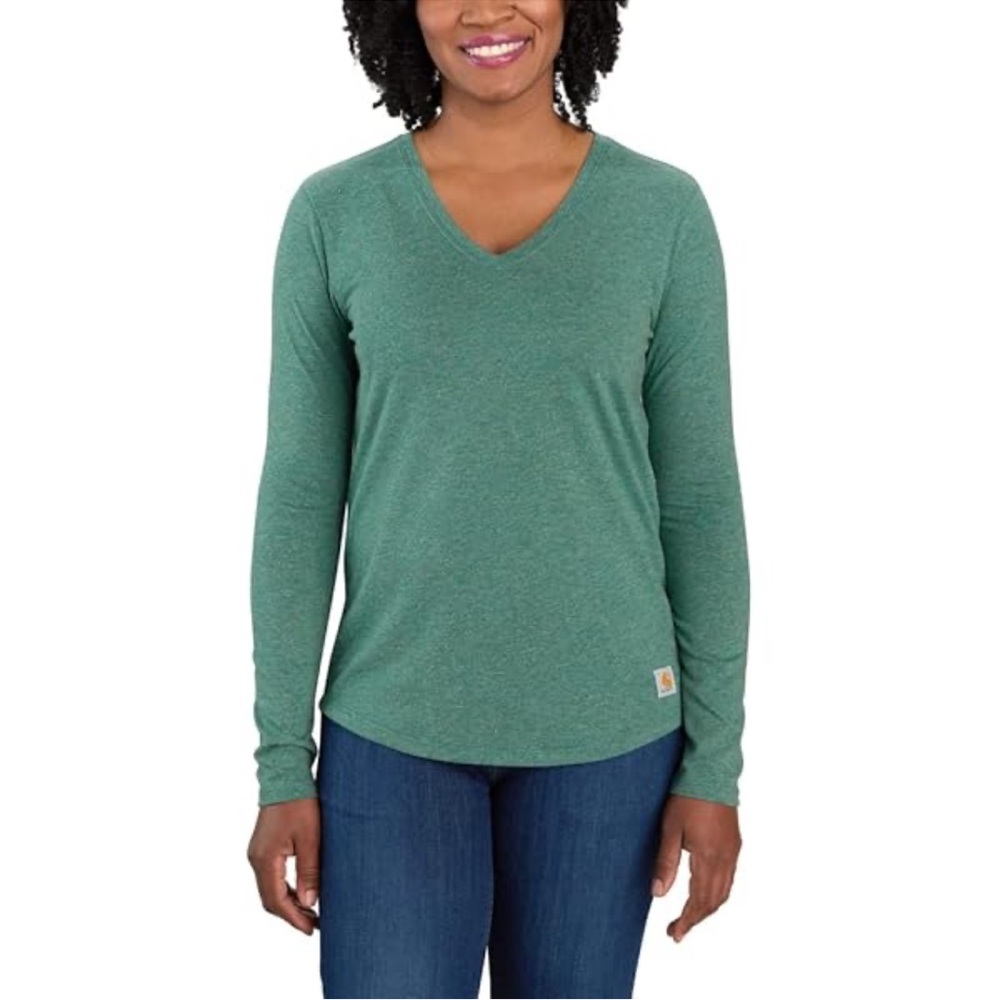 Carhartt Women's Teal Long Sleeve Top